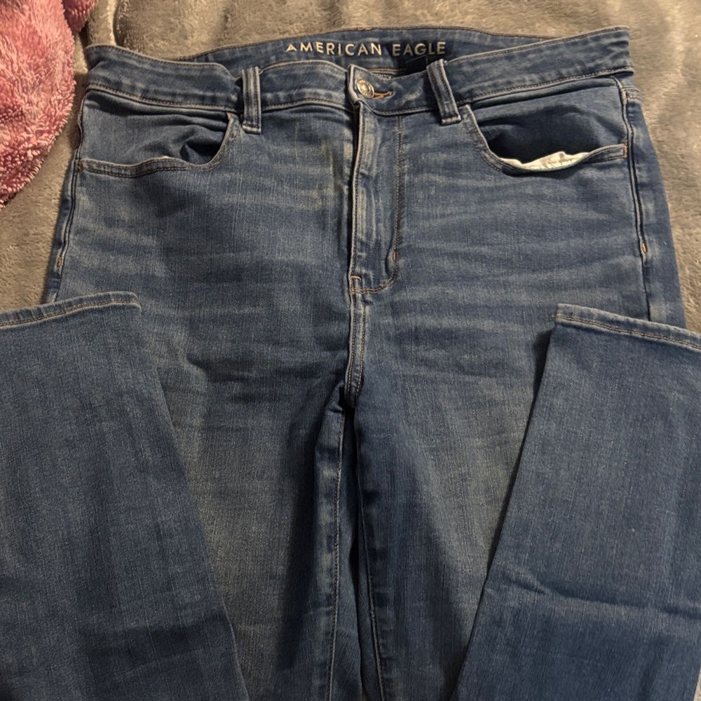 American Eagle Outfitters High Rise Blue Jeans
